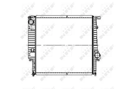 Радіатор, система охолодження двигуна NRF 509626
