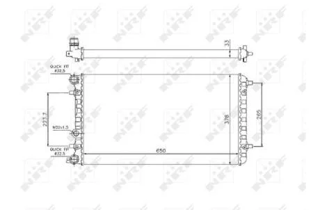 Радіатор NRF 509644