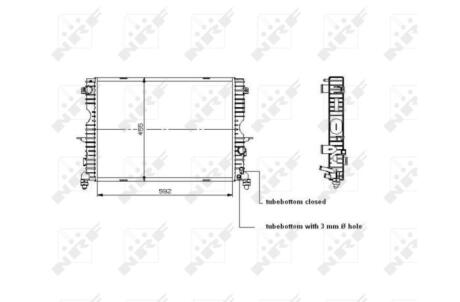Радиатор, охлаждения дивгателя NRF 509729