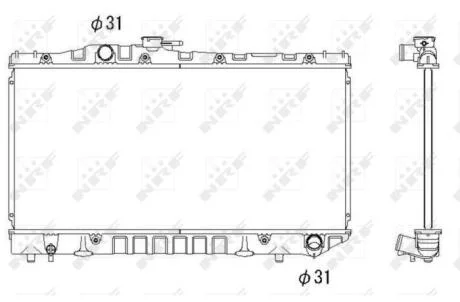 Радіатор NRF 516712