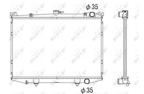 Радіатор охолоджування NRF 516842