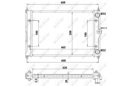 Радіатор NRF 519505