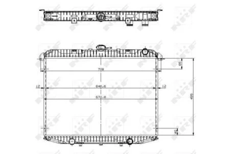 Радіатор NRF 519533