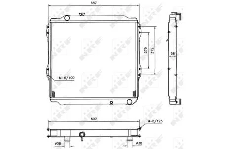 Радіатор NRF 52088