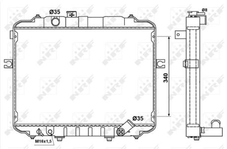 Радіатор NRF 53034