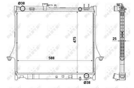 Шаровая опора верхняя NRF 53055