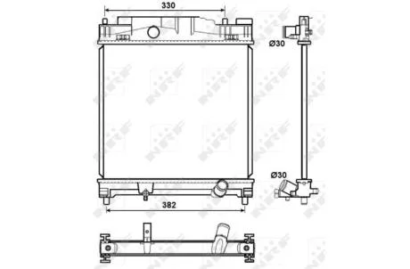 Датчик ABS, передній NRF 53072