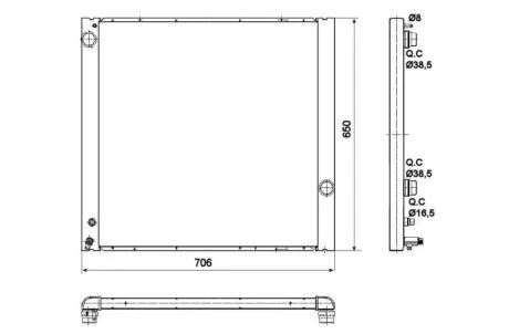 Датчик ABS, передний NRF 53099