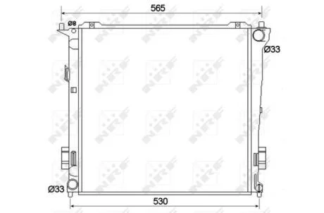 Радиатор, охлаждение двигателя NRF 53109