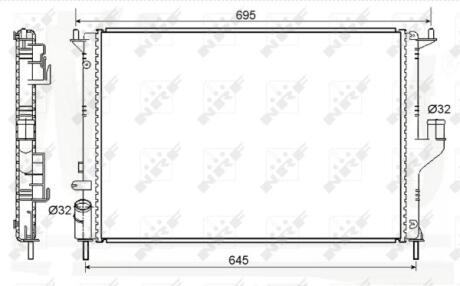 Радiатор охолодження NRF 53118A