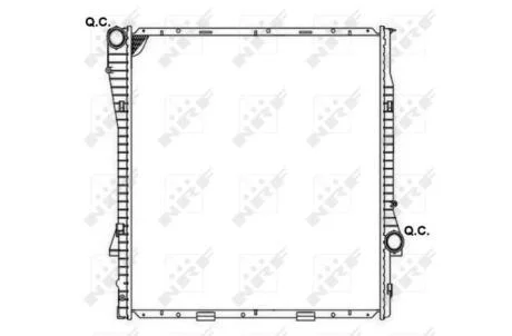 Радіатор двигуна BMW X5 (E53) 3.0D 10.03-09.06 NRF 53183