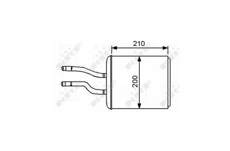 Теплообменник, отопление салона NRF 53244