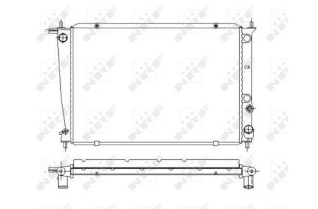 Радіатор охолодження двигуна NRF 53371