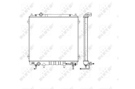 Радиатор охлаждения двигателя NRF 53479