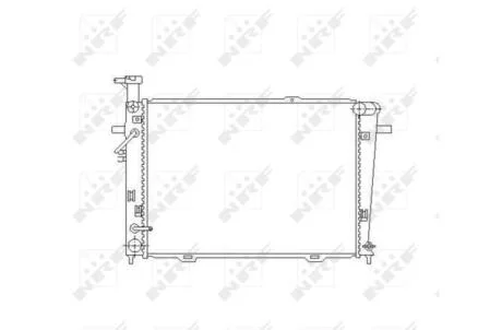 Радіатор системи охолодження двигуна NRF 53496