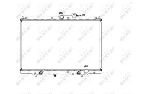 Радіатор охолодження двигуна NRF 53515
