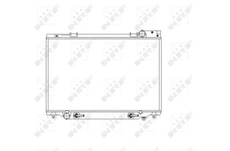Радіатор охолодження двигуна NRF 53539