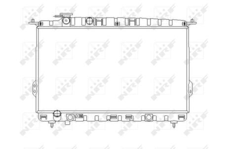 Радиатор охлаждения HYUNDAI SONATA IV (EF) (98-) NRF 53642