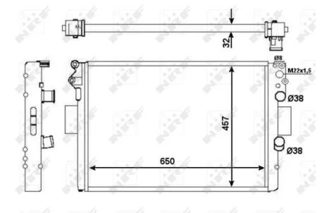 Ремонтний комплект, гальмівний супорт NRF 53652