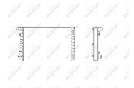 Радиатор, охлаждения дивгателя NRF 53665