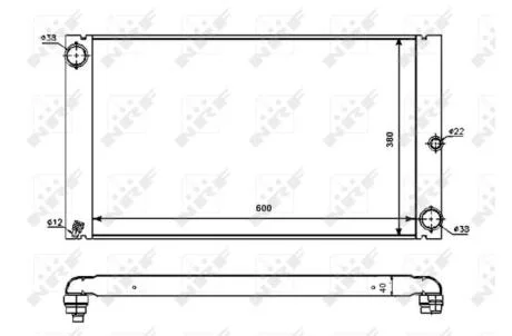 Радіатор NRF 53725
