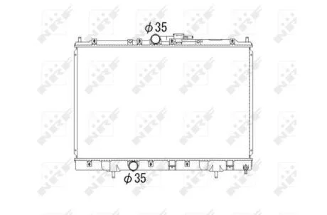 Радиатор, охлаждение двигателя NRF 53792