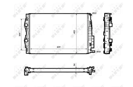 Радіатор NRF 53843