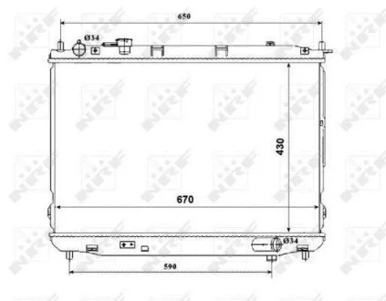 Газова пружина, багажник/кузов NRF 53847