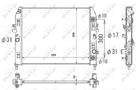 Датчик ABS, передний NRF 53851