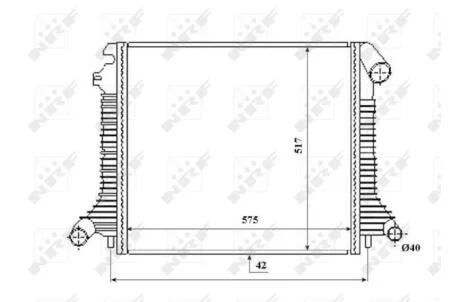 Радіатор охолоджування NRF 53855