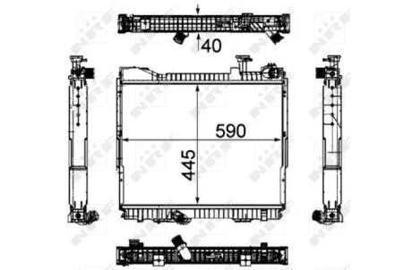 Радіатор NRF 53860