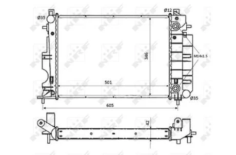 Ремонтний комплект, гальмівний циліндр NRF 53873