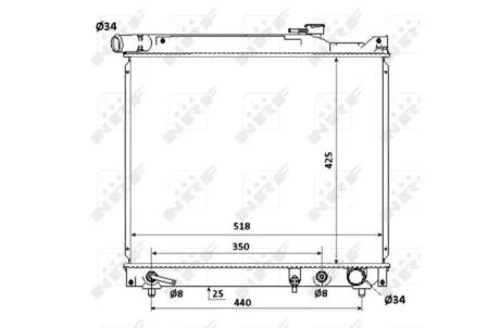 Диск тормозной задний NRF 53912