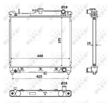 Приводна штанга, тяги склоочисника NRF 53930