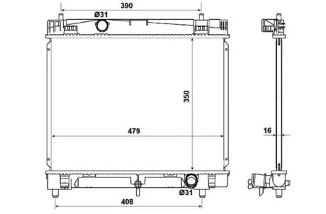 Радіатор NRF 53972