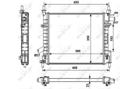 Радіатор NRF 53989