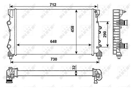 Радіатор NRF 53990