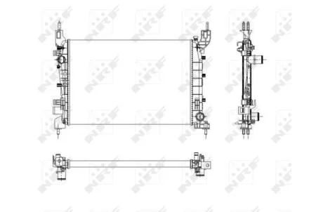 Радиатор охлаждения двигателя NRF 54504