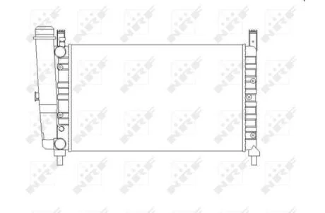Радиатор, охлаждение двигателя NRF 54701