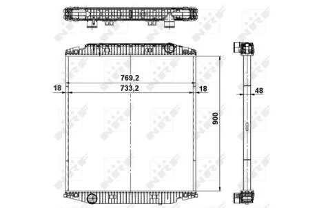 Радіатор охолоджування NRF 549568