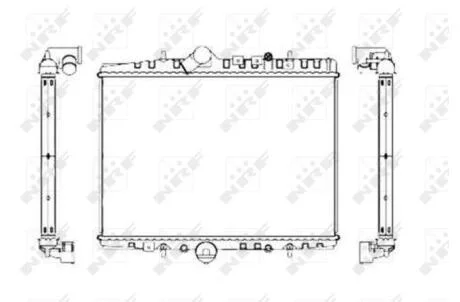 Радиатор охлаждения двигателя NRF 55346