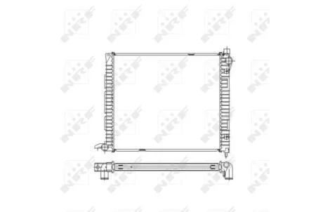 Радиатор охлаждения двигателя NRF 55445