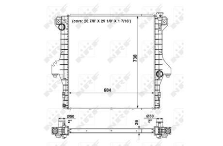 Радіатор NRF 56025