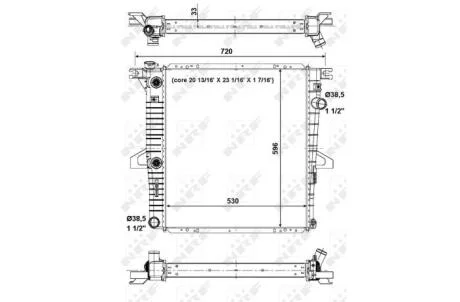 Радіатор NRF 56033