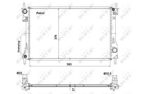 Радіатор NRF 56041