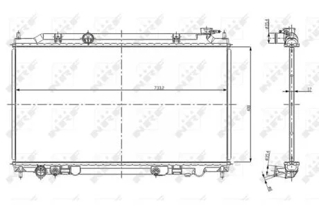 Радіатор NRF 56080