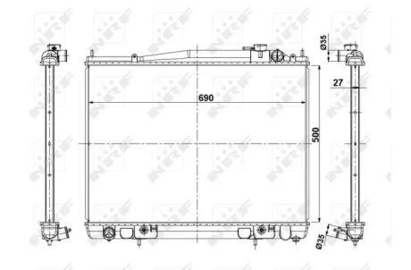 Радіатор NRF 56088