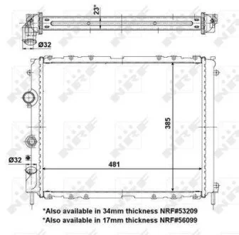 Радіатор NRF 56098