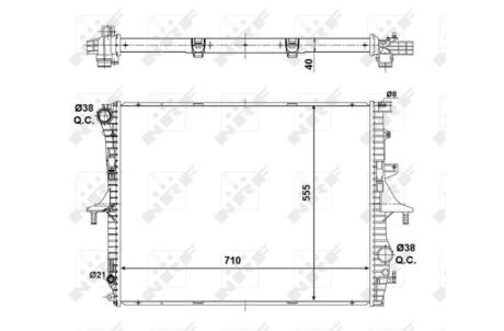 Радіатор NRF 56124