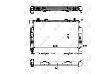Радіатор NRF 56142